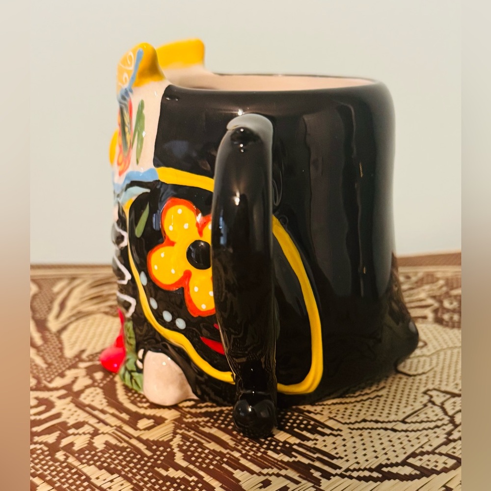 3D Day of the Dead Owl Mug, New Sold Out Cracker Barrel - Picture 6 of 6